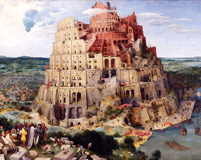 Tower of Babel Painting by Pieter Brueghel the Elder 8x10" Bible Art Print