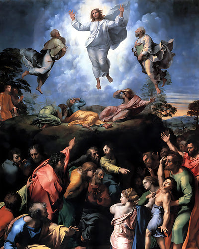 Transfiguration of Jesus Painting by Raphael 8x10" Christian Art Print