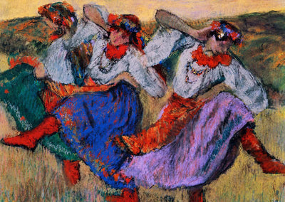 Ukrainian Dancers Fine Art Print 1899 Painting by Edgar Degas (6 Sizes)