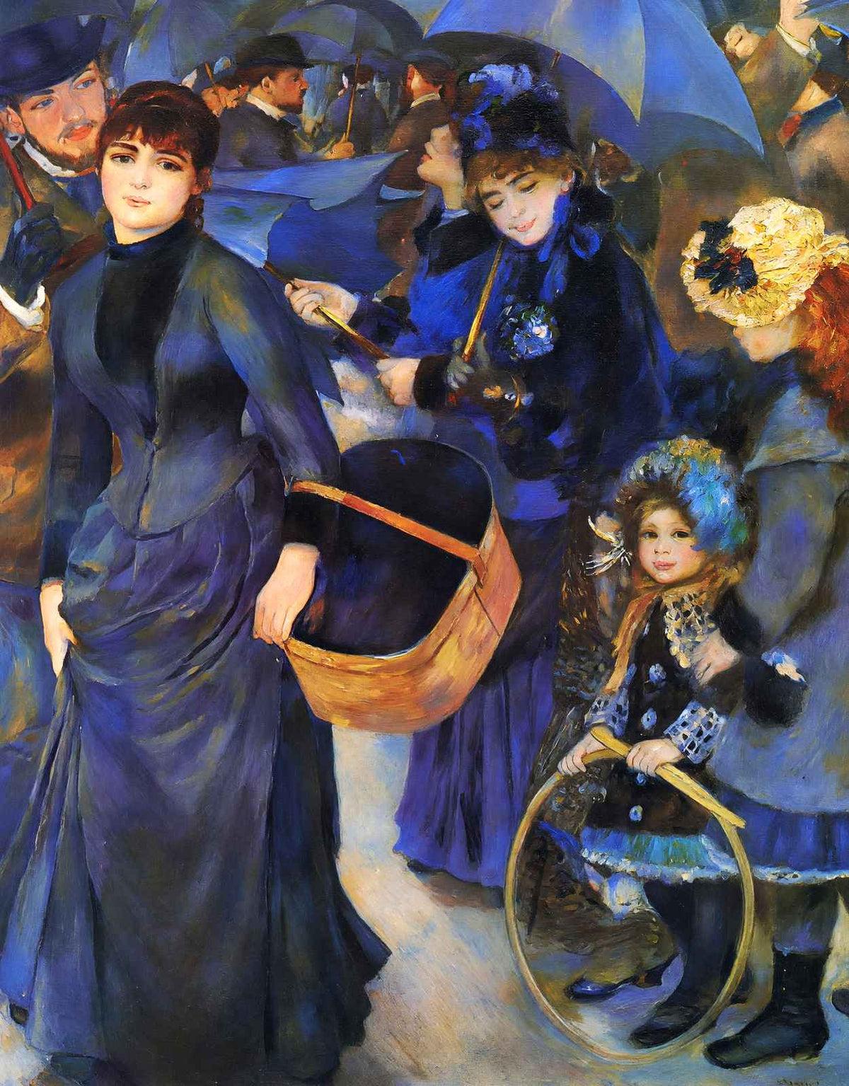 Umbrellas Fine Art Print 1886 Painting by Pierre-Auguste Renoir (6 Sizes)