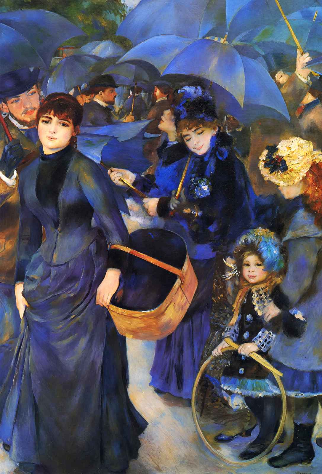 Umbrellas Fine Art Print 1886 Painting by Pierre-Auguste Renoir (6 Sizes)