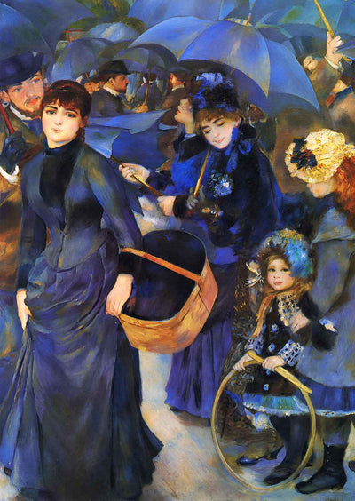 Umbrellas Fine Art Print 1886 Painting by Pierre-Auguste Renoir (6 Sizes)
