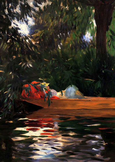 Under the Willows 1887 Painting by John Singer Sargent Art Print (6 Sizes)