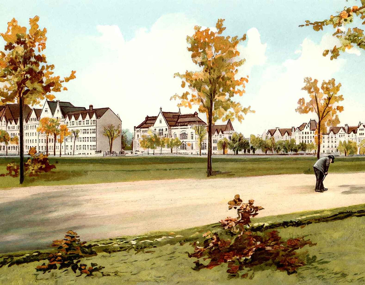 The University of Chicago Vintage Print (7 Sizes) - Retouched