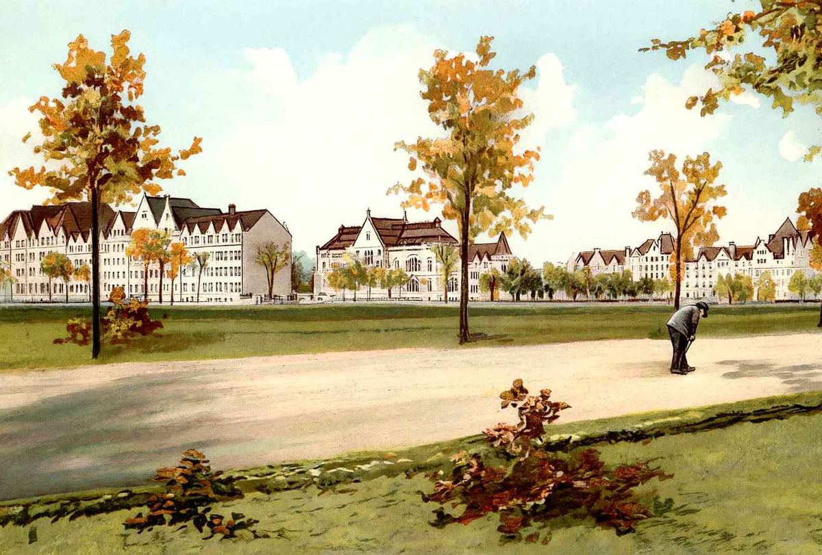 The University of Chicago Vintage Print (7 Sizes) - Retouched