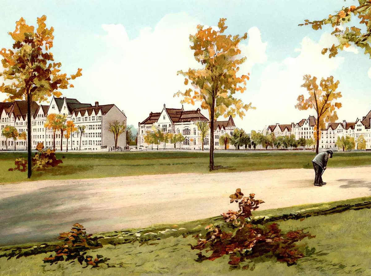 The University of Chicago Vintage Print (7 Sizes) - Retouched