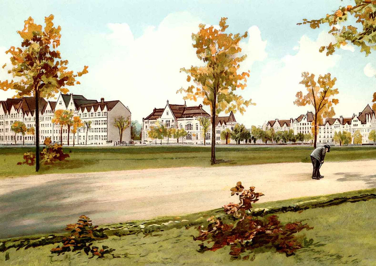 The University of Chicago Vintage Print (7 Sizes) - Retouched