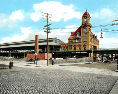 Union Depot in Richmond in 1906 vintage print