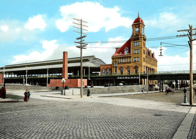 Union Depot Richmond VA in 1906 Vintage Print (7 Sizes) - Restored