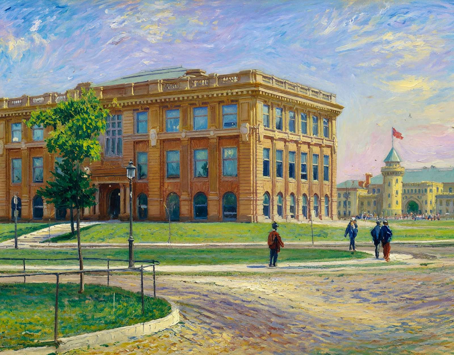 University of Minnesota Physical Laboratory in 1906 Art Print (7 Sizes)