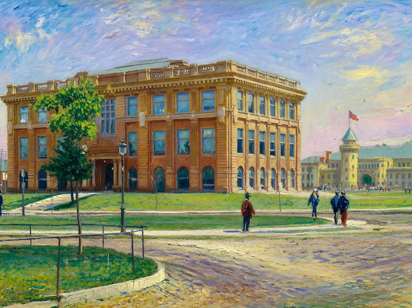 University of Minnesota Physical Laboratory in 1906 Art Print (7 Sizes)