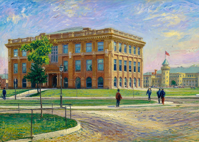 University of Minnesota Physical Laboratory in 1906 Art Print (7 Sizes)