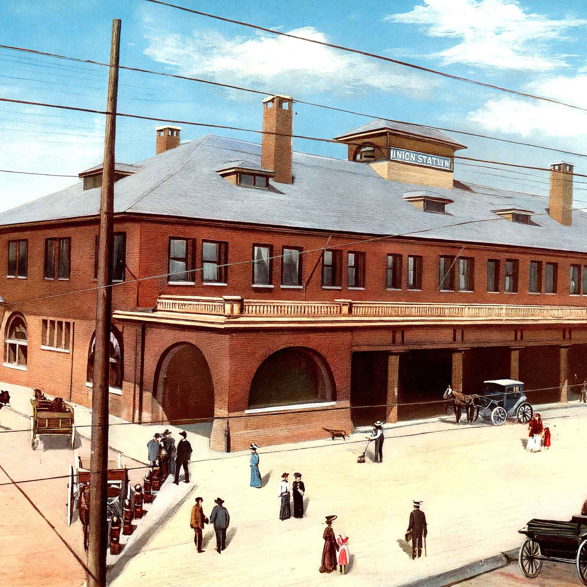 Union Station New Orleans Vintage Print (7 Sizes) - Enhanced