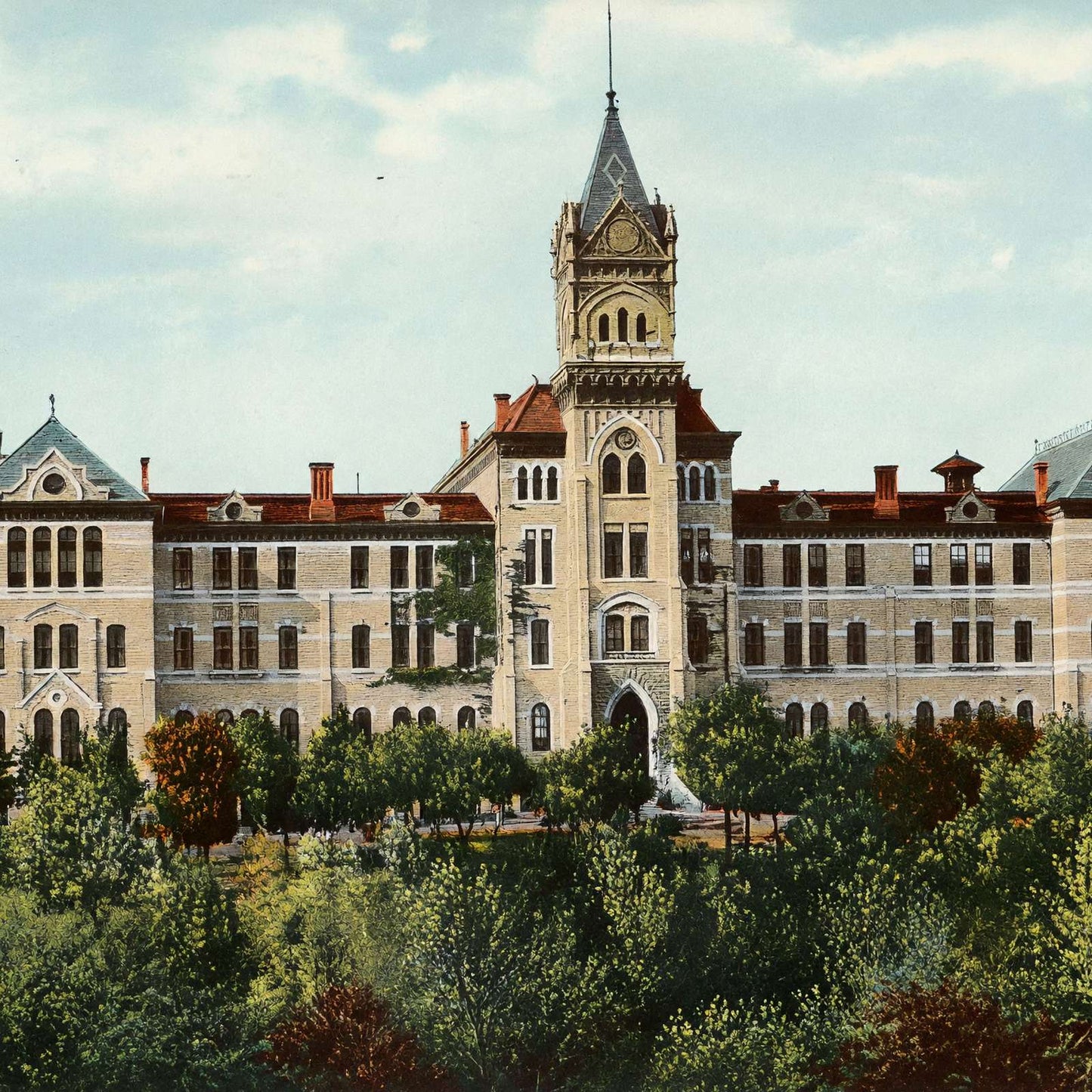 University of Texas Austin in 1907 Vintage Print (7 Sizes) - Premium Quality