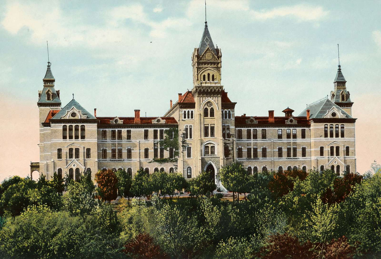 University of Texas Austin in 1907 Vintage Print (7 Sizes) - Premium Quality