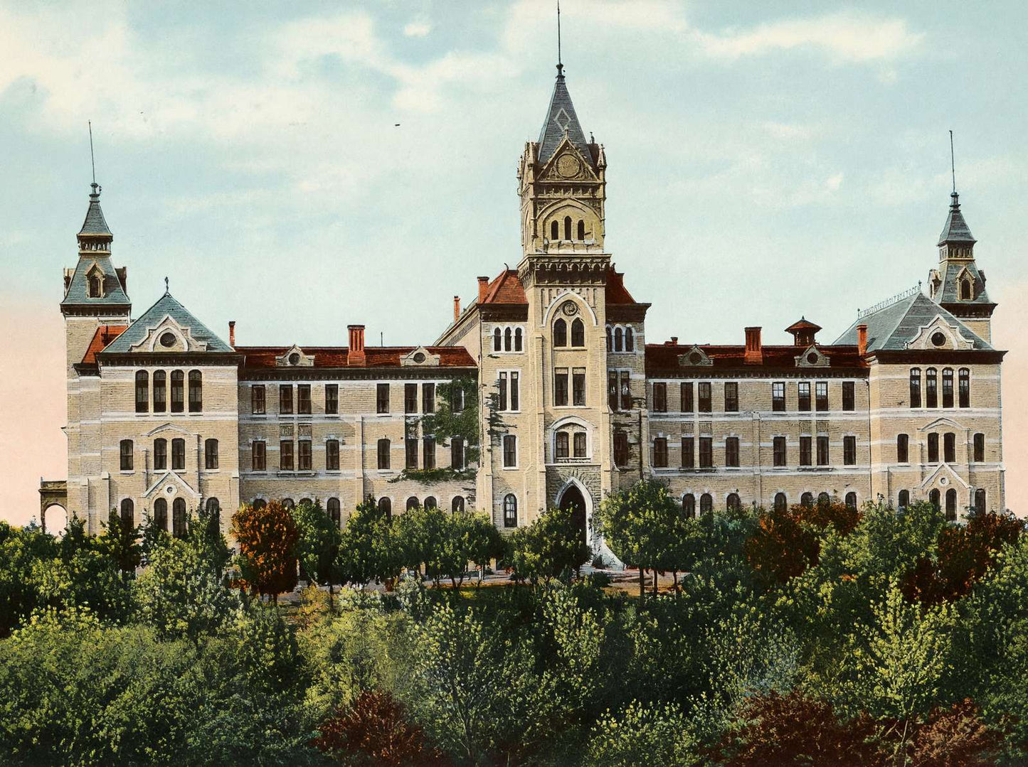 University of Texas Austin in 1907 Vintage Print (7 Sizes) - Premium Quality