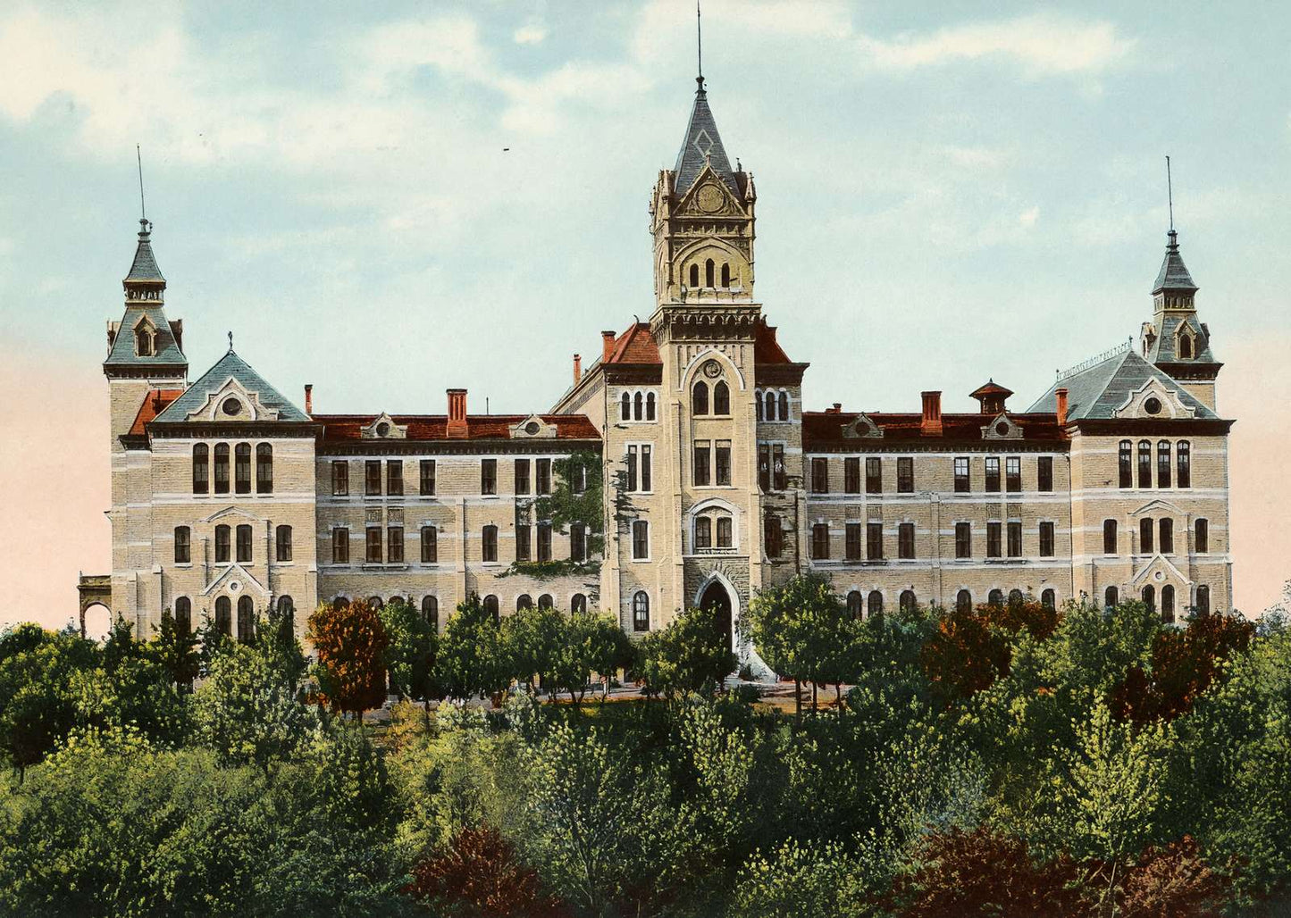 University of Texas Austin in 1907 Vintage Print (7 Sizes) - Premium Quality