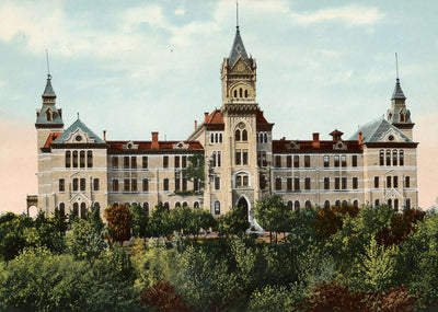 University of Texas Austin in 1907 Vintage Print (7 Sizes) - Premium Quality