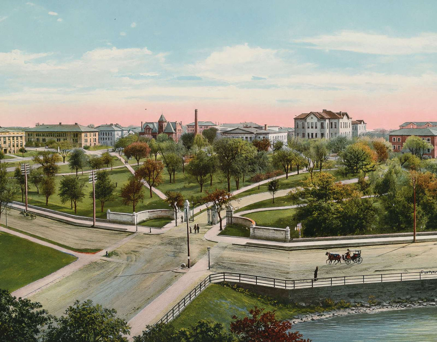 University of Minnesota General View in 1906 Vintage Print (7 Sizes)
