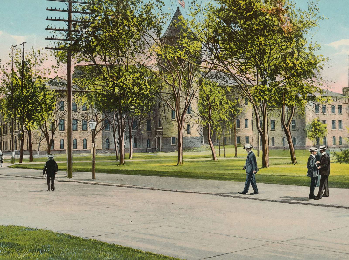 University of Minnesota Armory in 1906 Vintage Print (7 Sizes) - Restored
