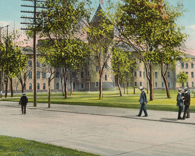 University of Minnesota Armory in 1906 vintage print