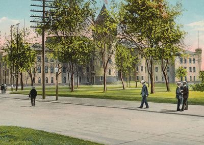 University of Minnesota Armory in 1906 Vintage Print (7 Sizes) - Restored