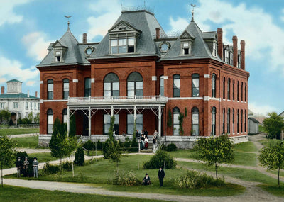 University Fort Worth in 1906 Vintage Print (7 Sizes) - Premium Quality