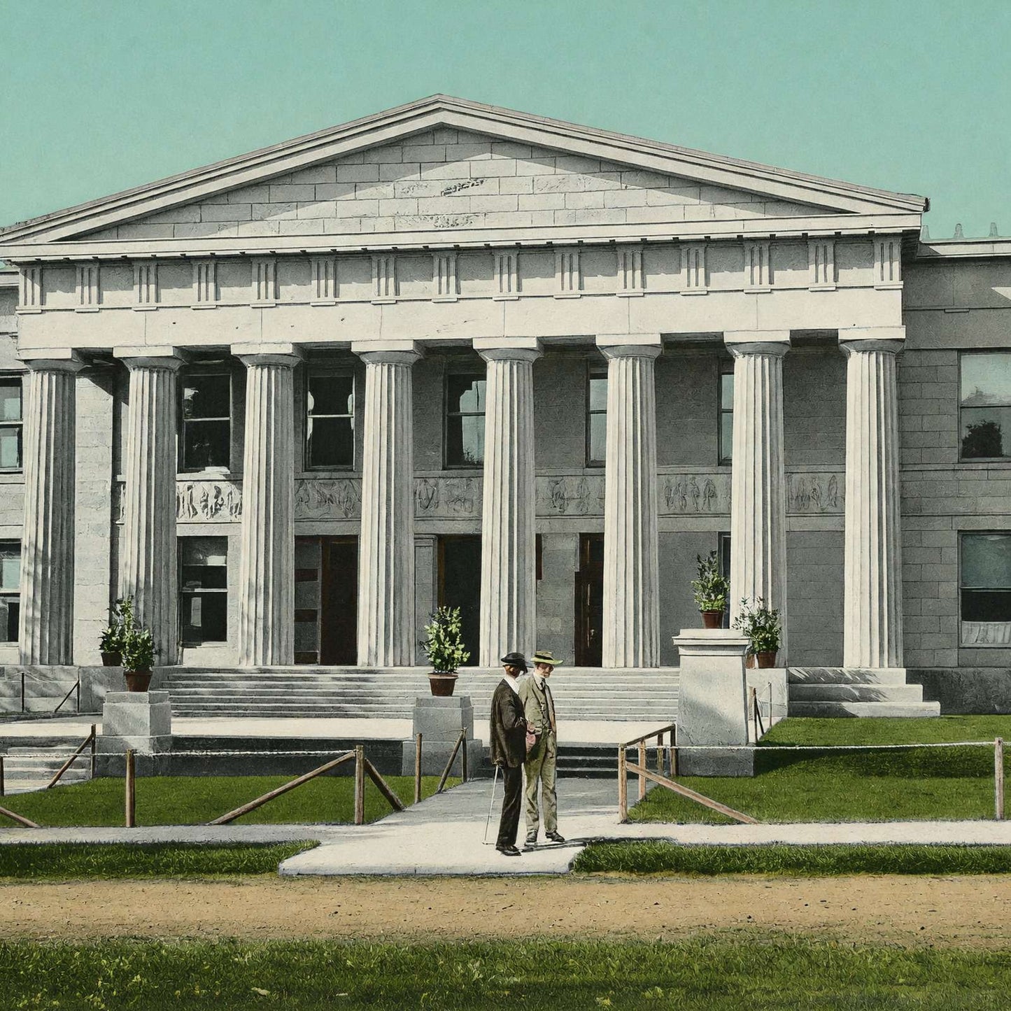 University of Minnesota Library in 1906 Vintage Print (7 Sizes) - Premium Print