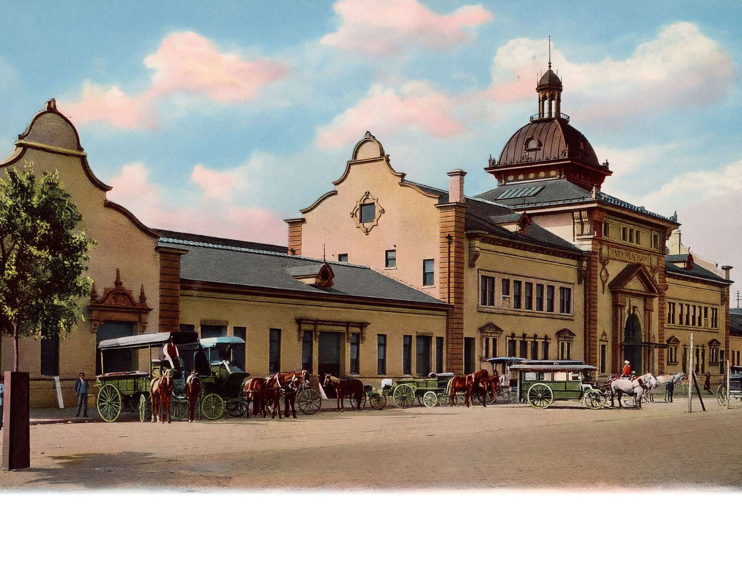 Union Station Augusta GA in 1907 Vintage Print (7 Sizes) - Premium Print