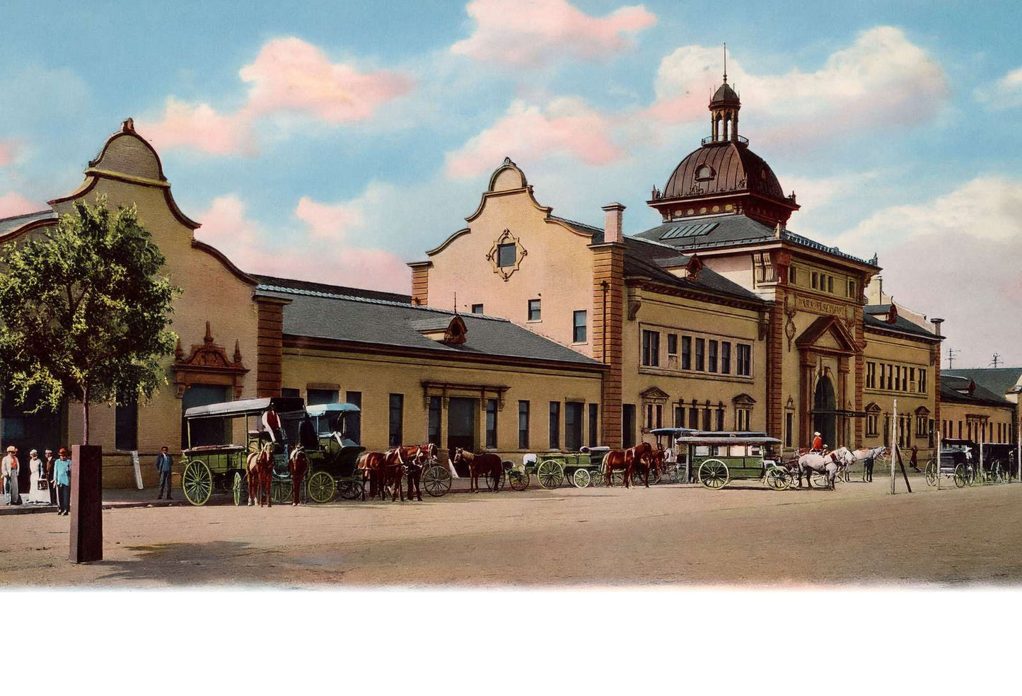 Union Station Augusta GA in 1907 Vintage Print (7 Sizes) - Premium Print
