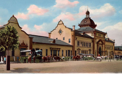 Union Station Augusta GA in 1907 Vintage Print (7 Sizes) - Premium Print
