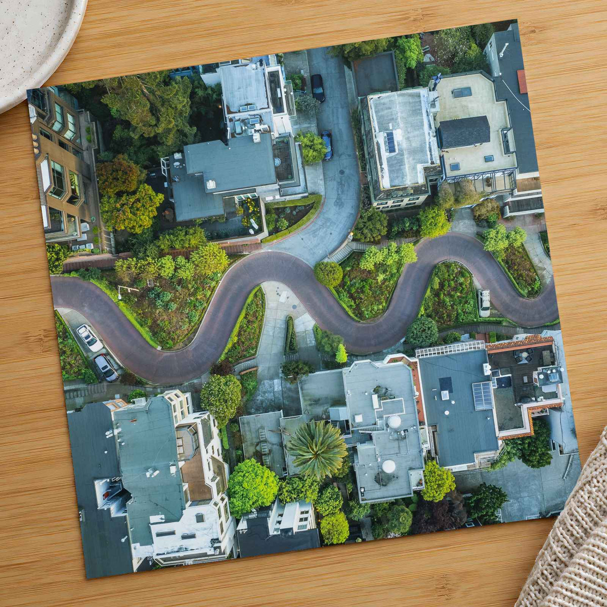 Lombard Street in San Francisco, from Above California Photo Print (7 Sizes)