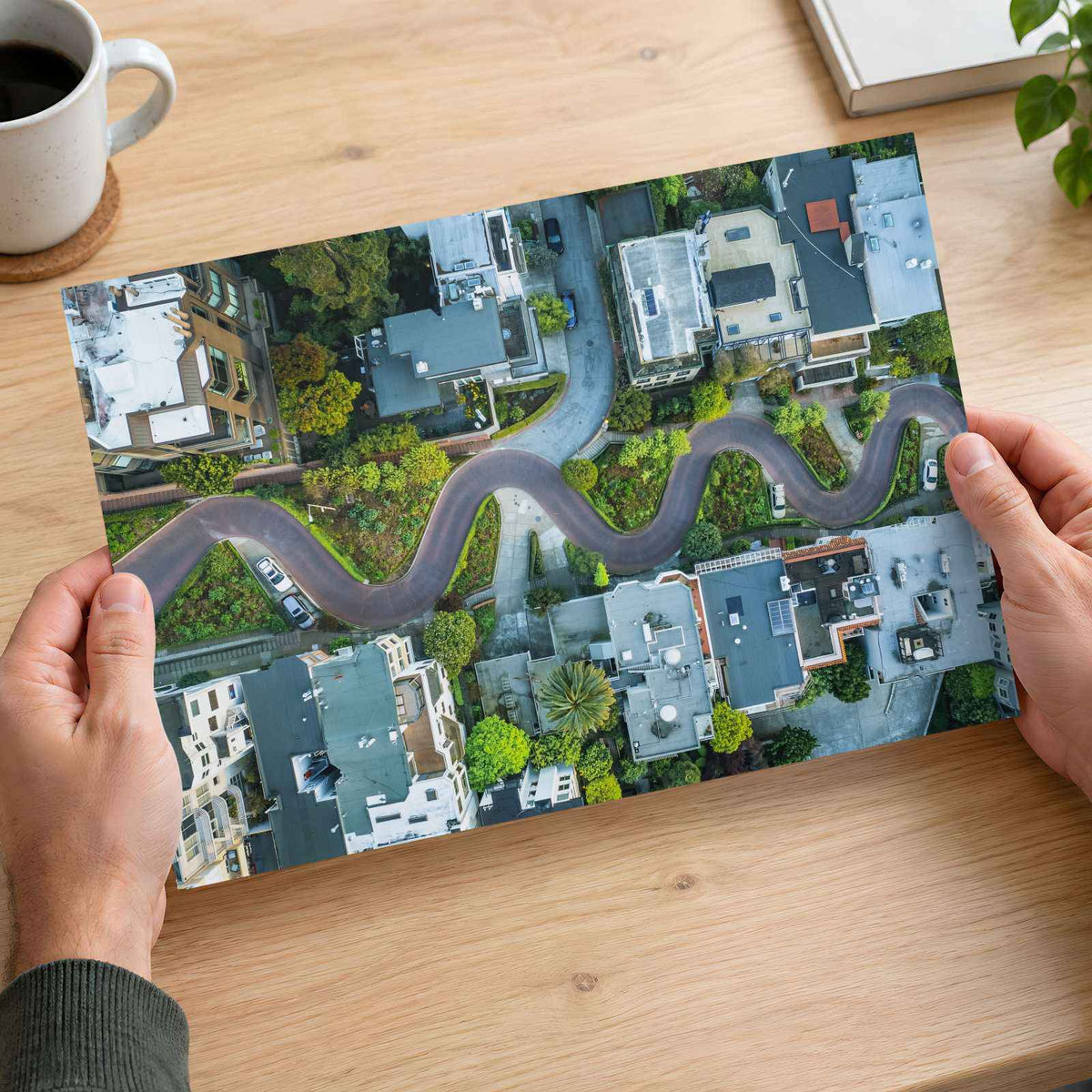 Lombard Street in San Francisco, from Above California Photo Print (7 Sizes)