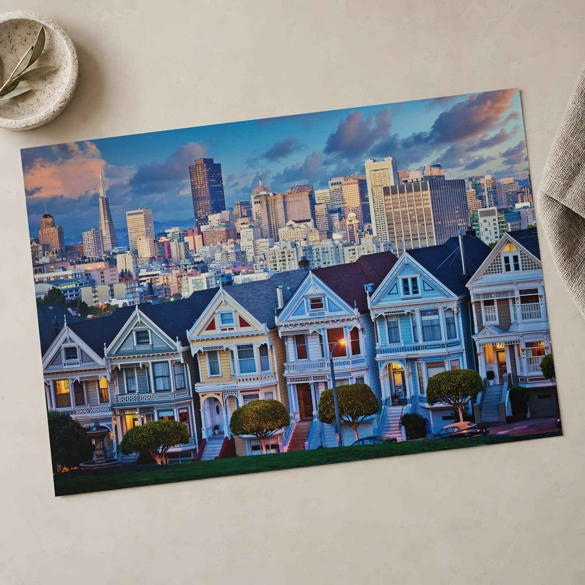 Famous Painted Ladies of San Francisco California Photo Wall Print (7 Sizes)