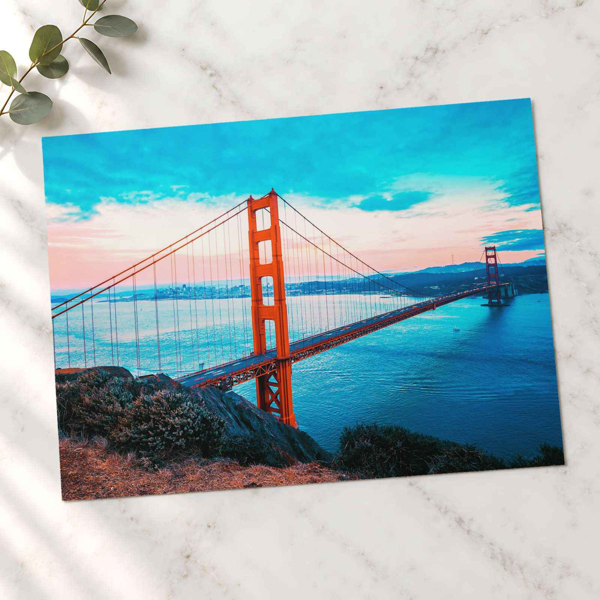 Famous Golden Gate Bridge, San Francisco Photo Wall Print (7 Sizes) - Frameable