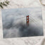 An Aerial View of the Golden Gate Bridge in the Clouds Photo Print (6 Sizes)