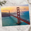 Aerial View of Traffic Moving on Golden Gate Bridge During Sunset Photo Wall Art