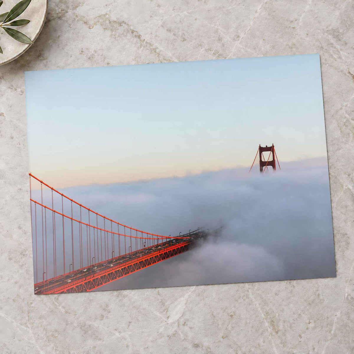 A View of the Golden Gate Bridge in the Fog by Joshua Earle Photo Print Wall Decor