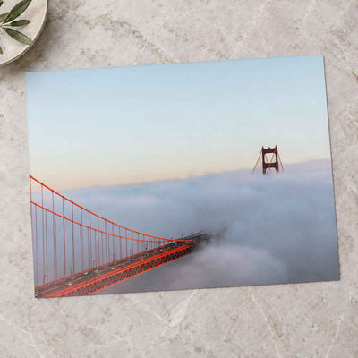 A View of the Golden Gate Bridge in the Fog by Joshua Earle Photo Print Wall Decor