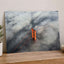 An Aerial View of the Golden Gate Bridge in the Clouds Photo Wall Art (7 Sizes)