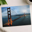 A View of the Golden Gate Bridge from the Top of a Hill Photo Print (7 Sizes)