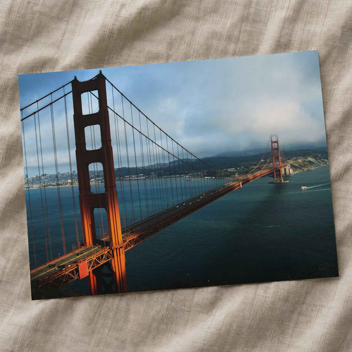 A View of the Golden Gate Bridge from the Top of a Hill by Casey Horner Photo Print Wall Decor