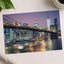 View of Brooklyn Bridge by Night, New York, USA Photography Print (7 Sizes)