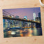View of Brooklyn Bridge by Night, New York, USA Photography Print (7 Sizes)