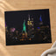 Statue of Liberty and New York Skyline at Night Photography Print (7 Sizes)