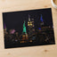 Statue of Liberty and New York Skyline at Night Photography Print (7 Sizes)