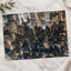 Aerial View of Buildings in Manhattan at Night Photo Wall Art (7 Sizes)