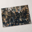 Aerial View of Buildings in Manhattan at Night Photo Wall Art (7 Sizes)