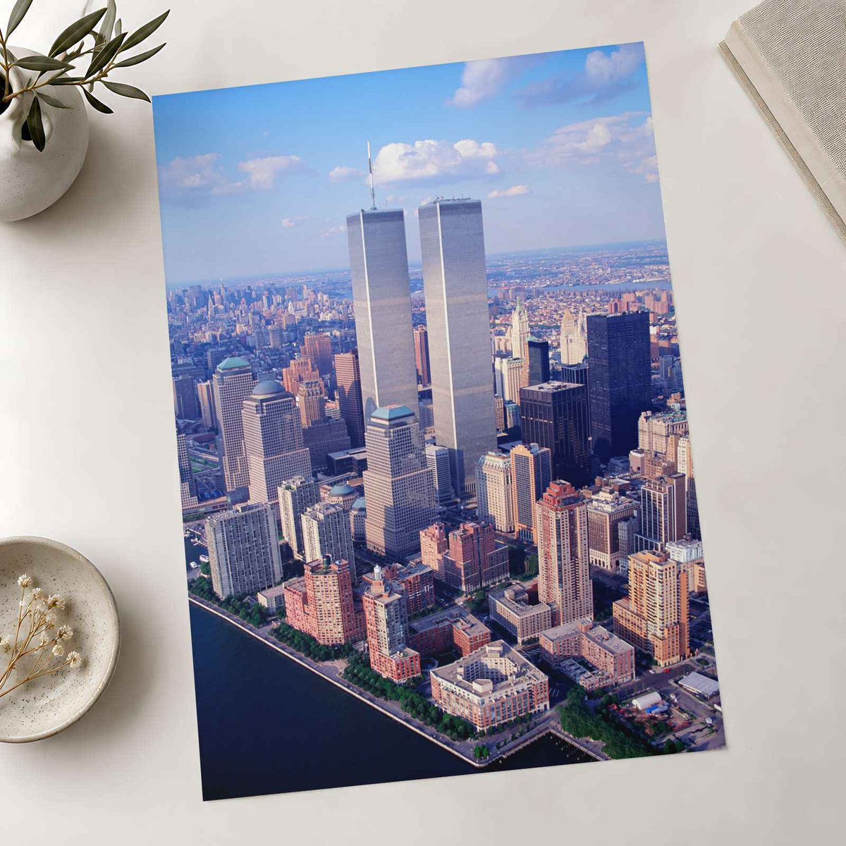 The Twin Towers in New York City Photographic Art Print (7 Sizes) - Crisp Detail