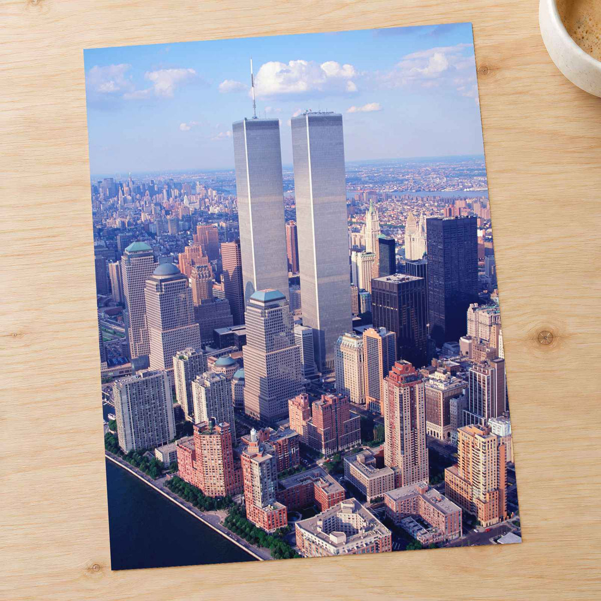 The Twin Towers in New York City Photo Print Wall Decor